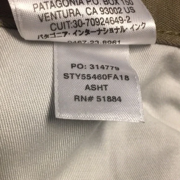 PATAGONIA Pinyon Pines Pant, Ash Tan, Size 10 - Picture 5 of 11